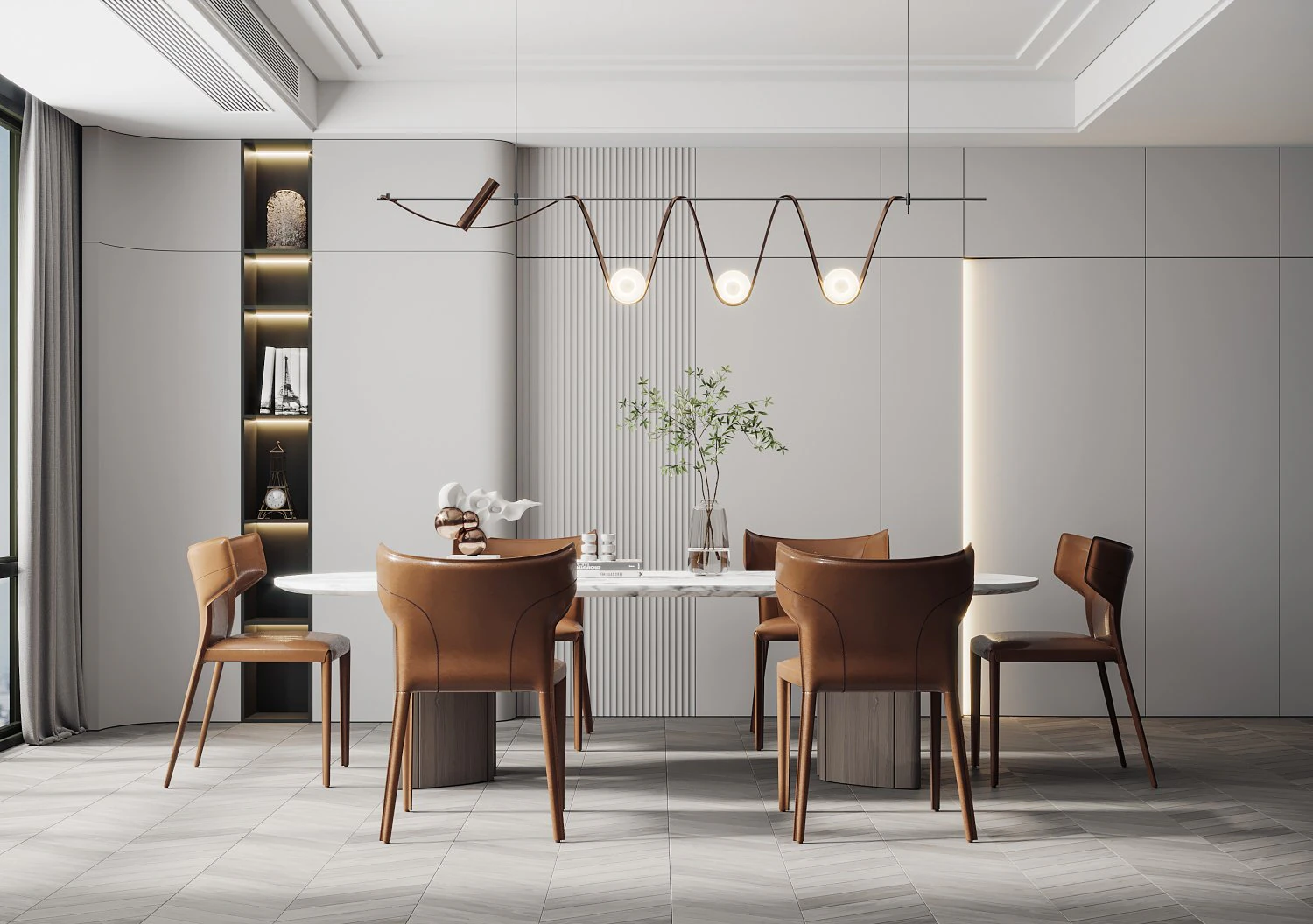 Modern restaurant 3D Model .c4d .max .obj .3ds .fbx .stl .blend 
