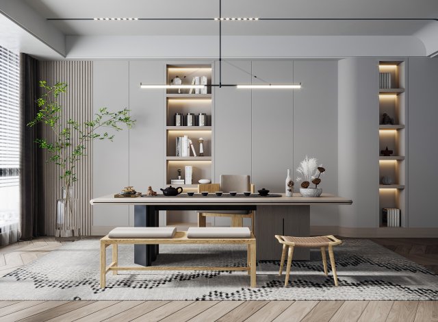 Modern office 3D 模型 .c4d .max .obj .3ds .fbx .stl .blend