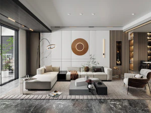 Modern living room 3D Model