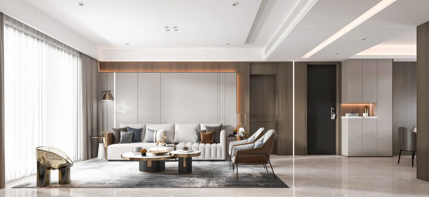 Modern living room 3D Model .c4d .max .obj .3ds .fbx .stl .blend