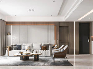 현대적인 거실 3D 모델