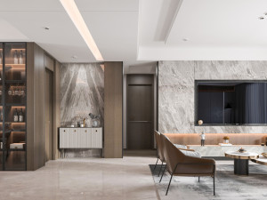 Modern living room 3D मॉडल