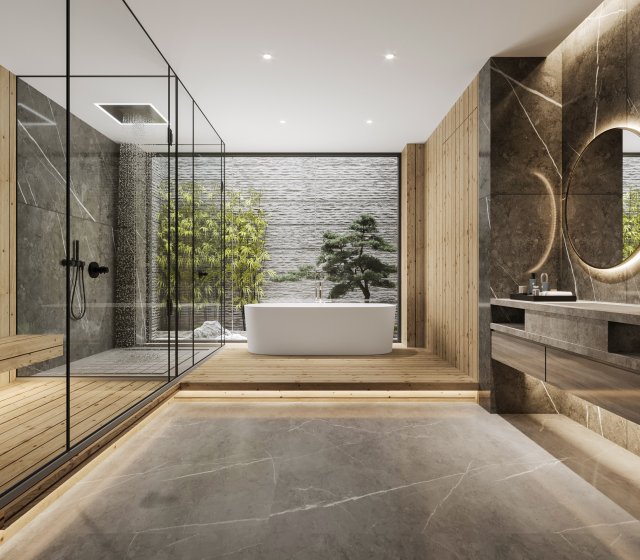 Modern bathroom 3D Modell .c4d .max .obj .3ds .fbx .stl .blend 