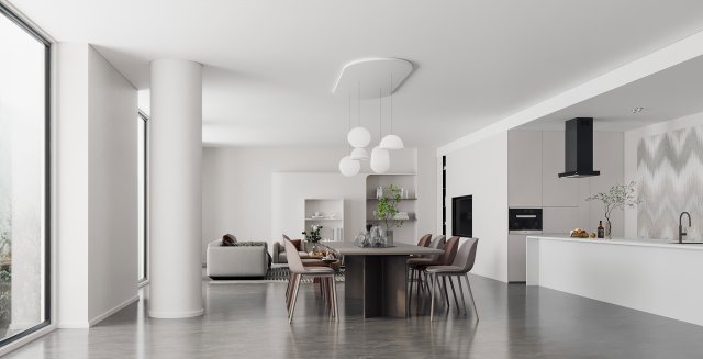 Modern restaurant 3D मॉडल .c4d .max .obj .3ds .fbx .stl .blend 