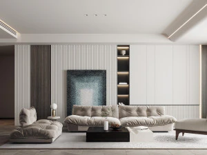 Sala de estar moderna Modelo 3D