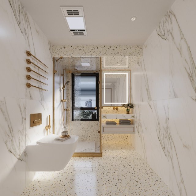 Modern bathroom 3Dモデル .c4d .max .obj .3ds .fbx .stl .blend 