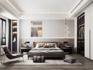 Modern bedroom Modelo 3D