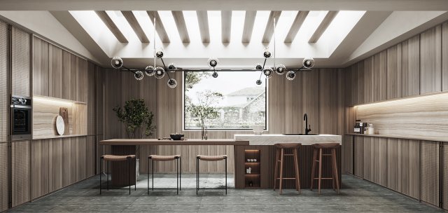 Modern restaurant Modèle 3D .c4d .max .obj .3ds .fbx .stl .blend 