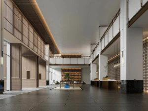 현대적인 영업소 3D 모델