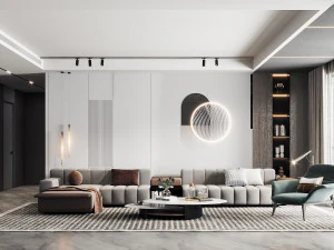 Modern living room 3D Model