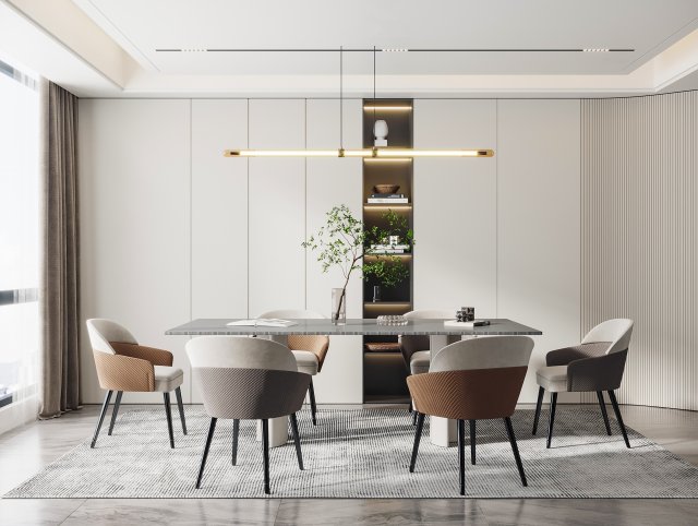 Modern restaurant 3D-Modell .c4d .max .obj .3ds .fbx .stl .blend 
