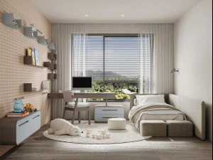 Modern children room 3D Model