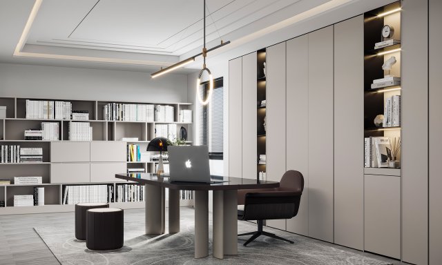 Modern office 3Dモデル .c4d .max .obj .3ds .fbx .stl .blend 