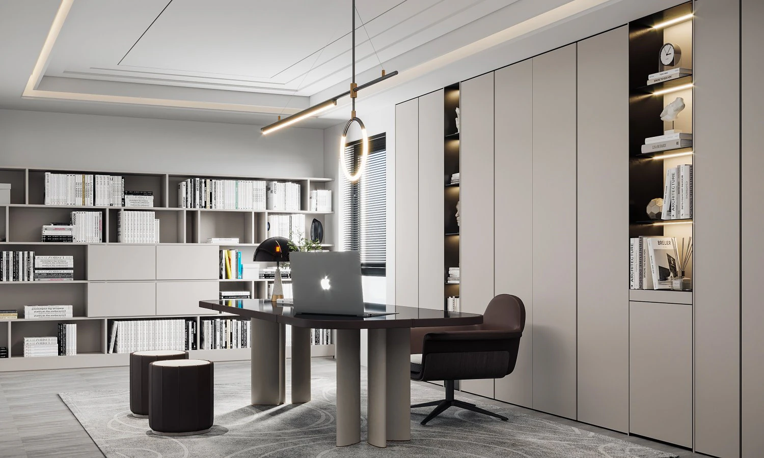 Modern office 3D Model .c4d .max .obj .3ds .fbx .stl .blend 