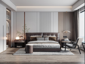 Modern bedroom 3D Model