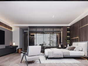 Modern bedroom 3Dモデル