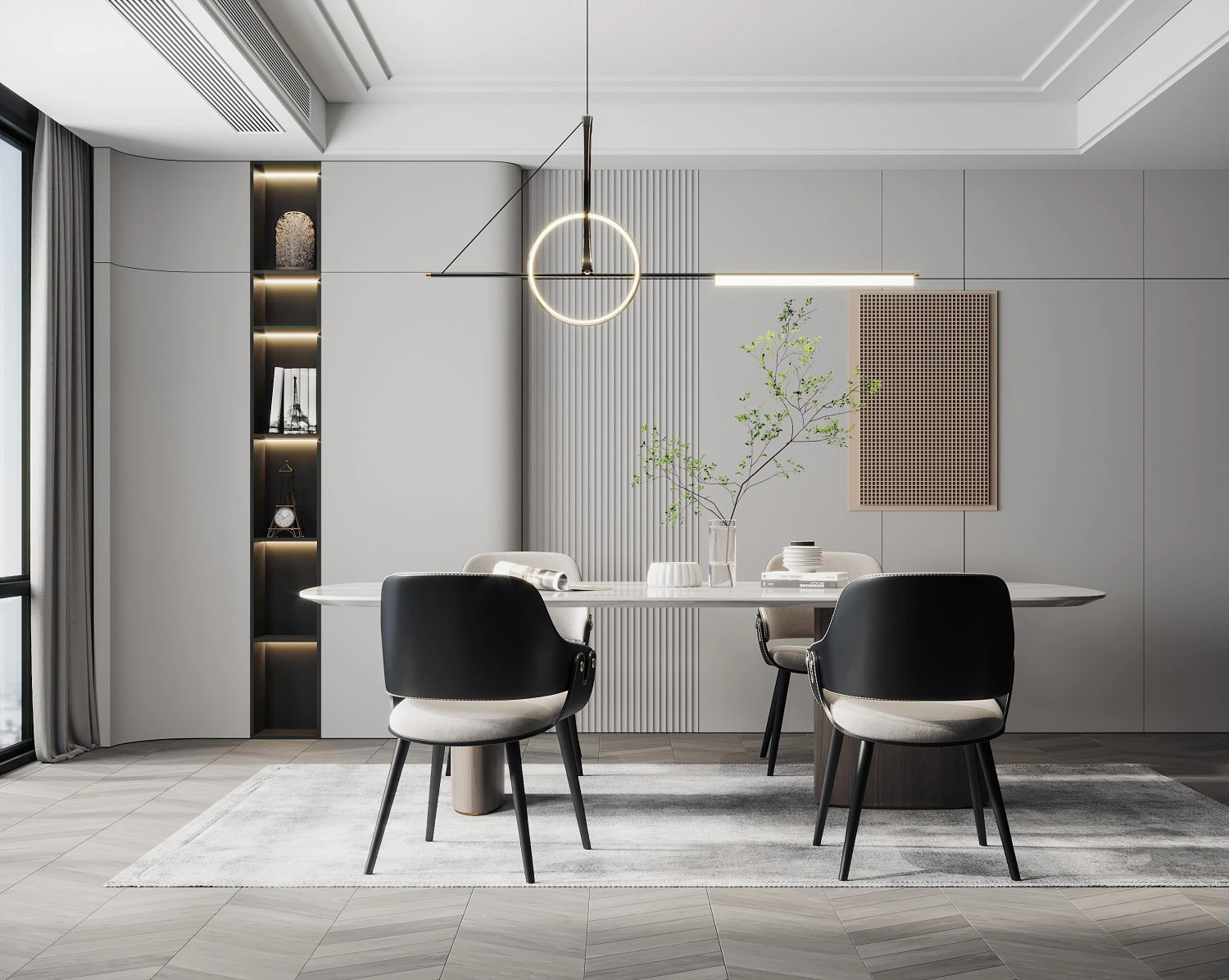 Modern restaurant 3D Model .c4d .max .obj .3ds .fbx .stl .blend 