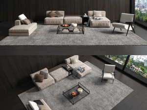 Modern sofa 3D Model