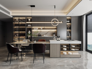 Modern restaurant Modelo 3D