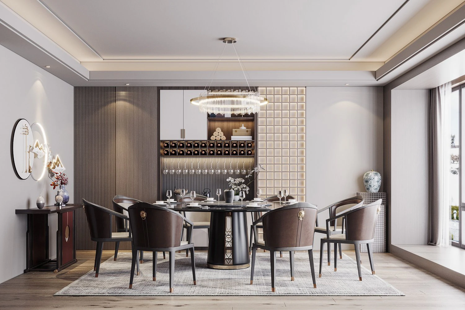 Modern restaurant 3D Model .c4d .max .obj .3ds .fbx .stl .blend 