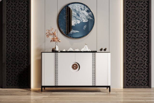 Modern cabinet Model 3D .c4d .max .obj .3ds .fbx .stl .blend
