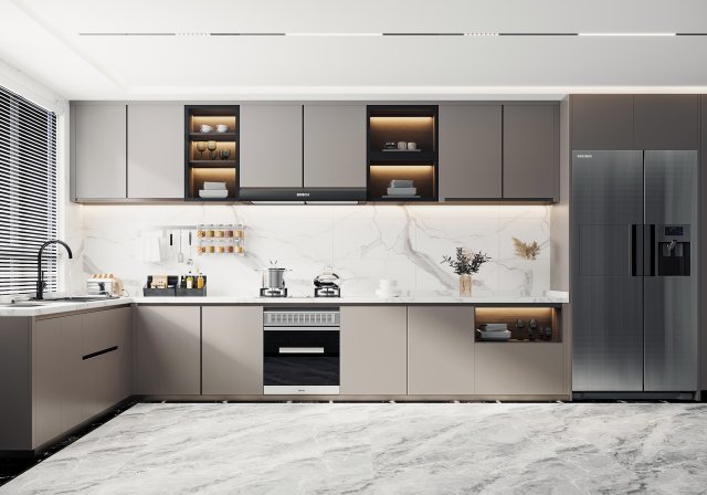 Modern kitchen 3D मॉडल .c4d .max .obj .3ds .fbx .stl .blend 