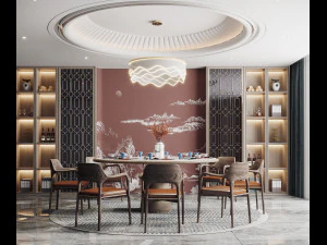 현대적인 레스토랑 3D 모델