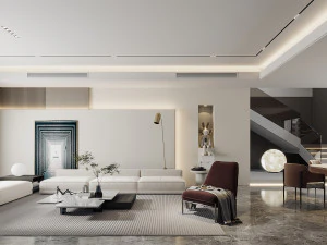 Ruang tamu modern Model 3D