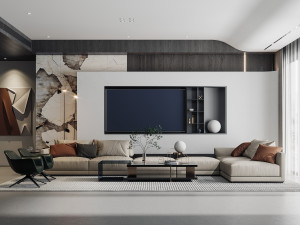 Modern living room 3D Model