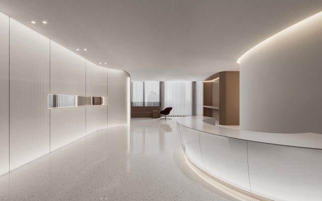 Modern reception area 3D Модель .c4d .max .obj .3ds .fbx .stl .blend 