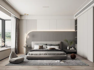 현대적인 침실 3D 모델