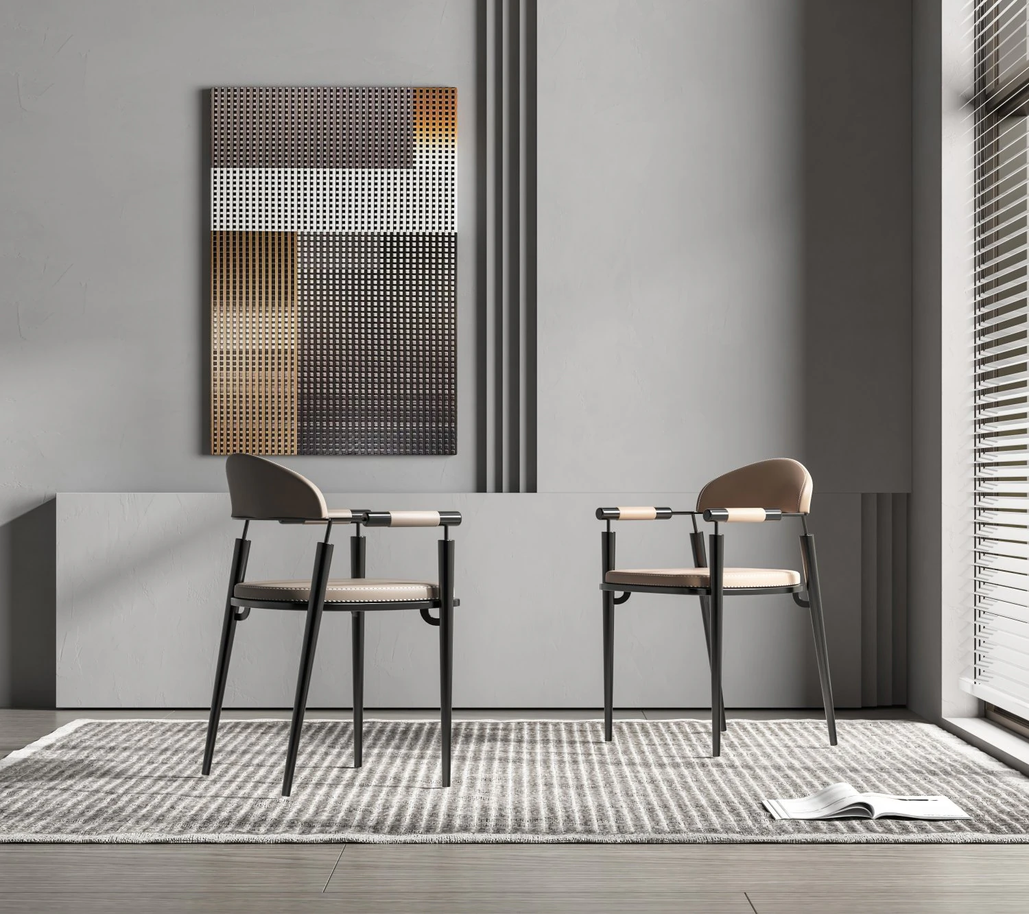 Modern chair 3D Model .c4d .max .obj .3ds .fbx .stl .blend 