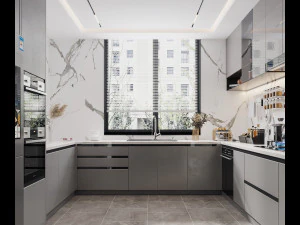 현대적인 주방 3D 모델