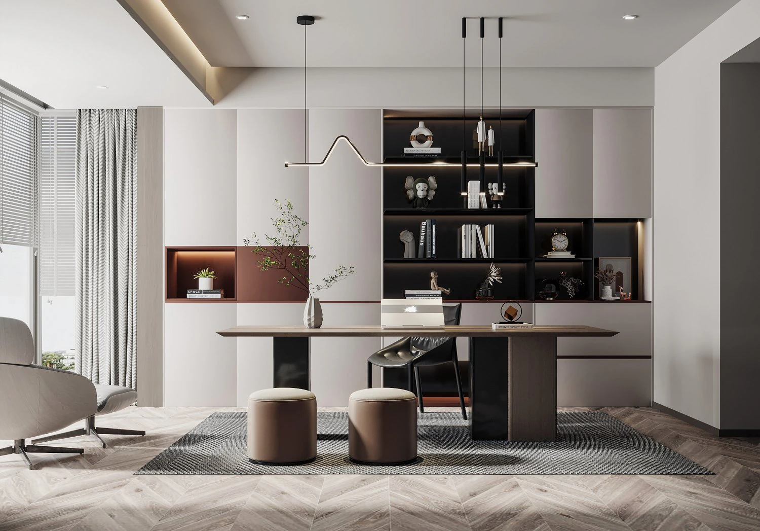 Modern office 3D Model .c4d .max .obj .3ds .fbx .stl .blend