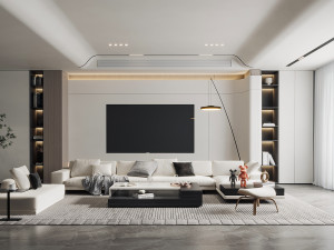 Modern living room Modello 3D