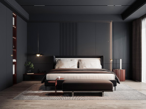 Modern bedroom Model 3D