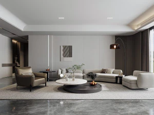 Modern living room 3D Model