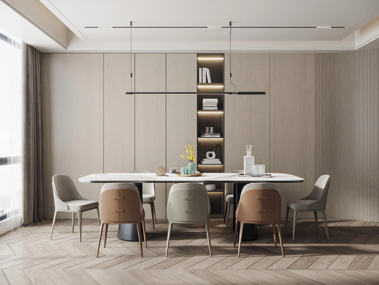 Modern restaurant 3D Model .c4d .max .obj .3ds .fbx .stl .blend 
