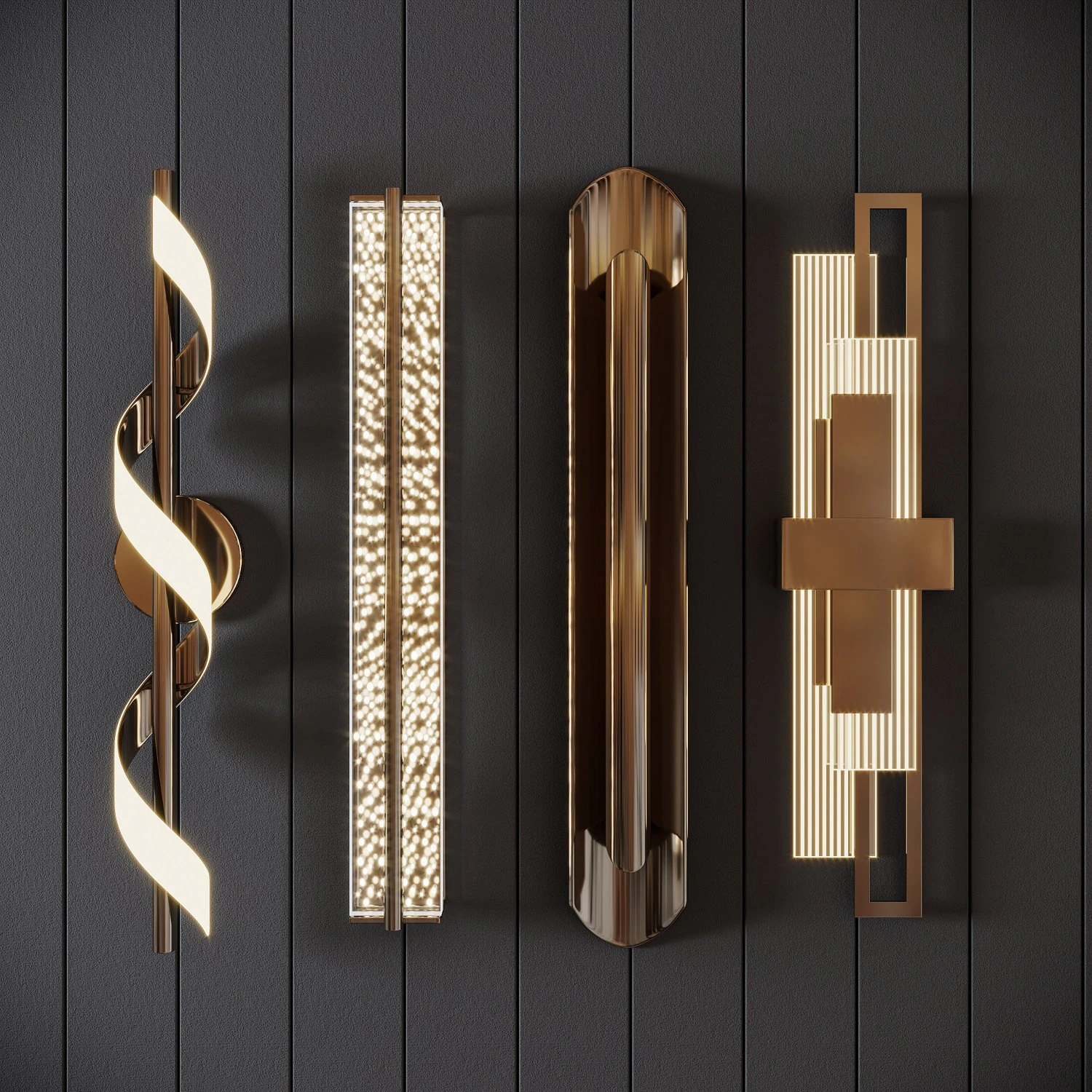 Wall lamp 3D Model .c4d .max .obj .3ds .fbx .stl .blend