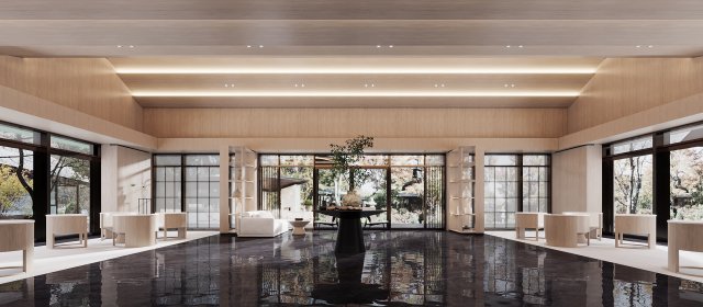 Modern sales office 3Dモデル .c4d .max .obj .3ds .fbx .stl .blend 