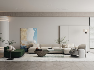 Modern living room 3D Model
