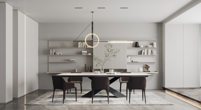 Modern restaurant 3D Model .c4d .max .obj .3ds .fbx .stl .blend 
