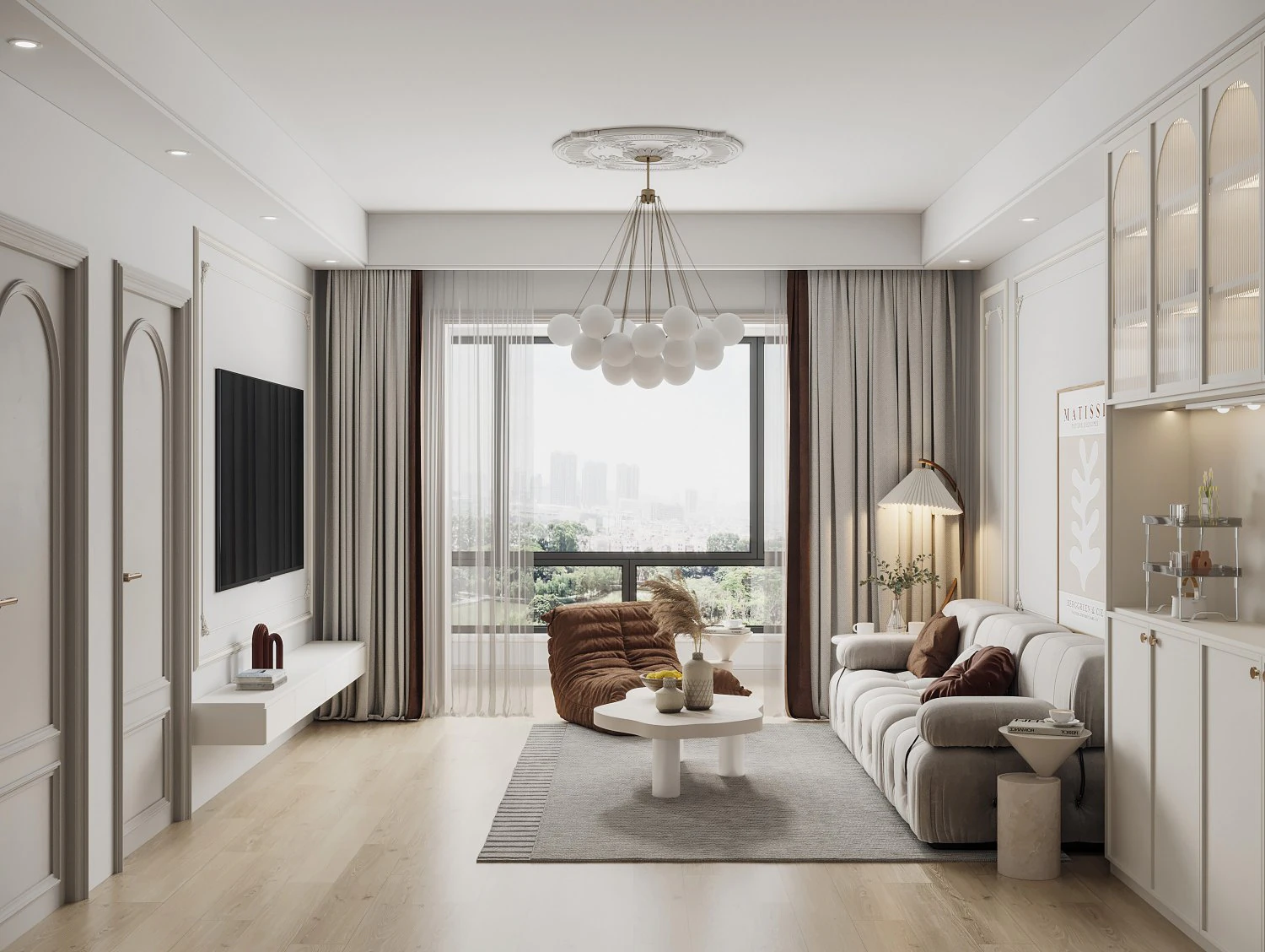 Modern living room 3D Model .c4d .max .obj .3ds .fbx .stl .blend 