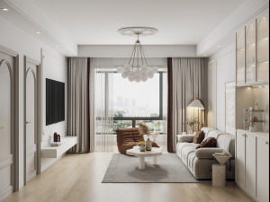 Modern living room 3D मॉडल