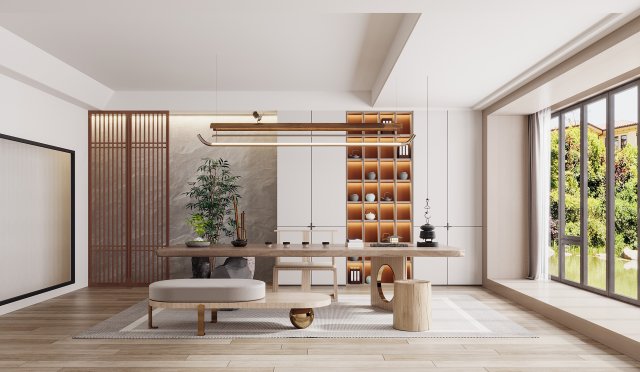 Modern office 3D 模型 .c4d .max .obj .3ds .fbx .stl .blend 