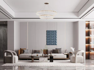 sala de estar moderna Modelo 3D