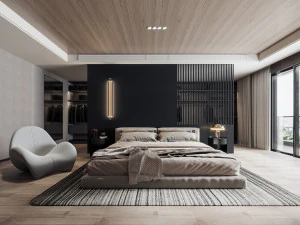 モダンなベッドルーム 3Dモデル