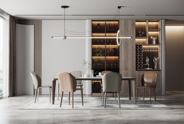 Modern Restaurant 3D Модель .c4d .max .obj .3ds .fbx .stl .blend 