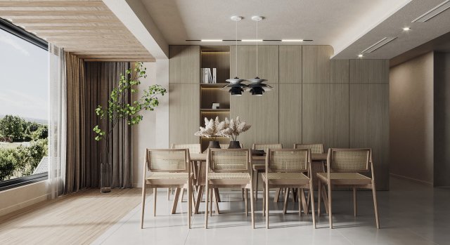 Modern Restaurant 3D 모델 .c4d .max .obj .3ds .fbx .stl .blend