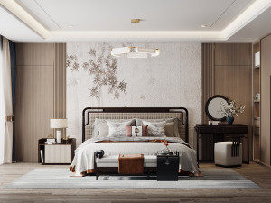 Modern bedroom Modelo 3D